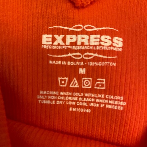 RARE Y2K RIBBED DEEP V NECK FRONT & BACK DESIGN BABY TEE SEXY TOP ⭐️⭐️⭐️⭐️⭐️ - Picture 3 of 5